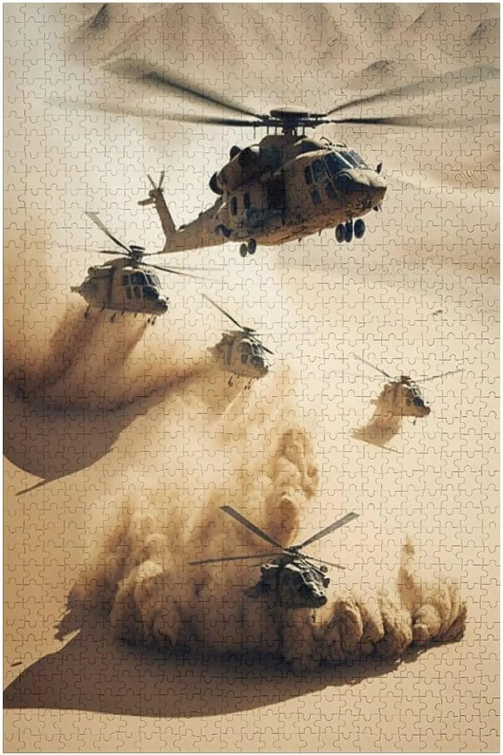 1000 Pieces Jigsaw Puzzle for Adults - Group of Military Helicopters Funny Family Interactive for Puzzles Club Decor Or Gifts for Friends