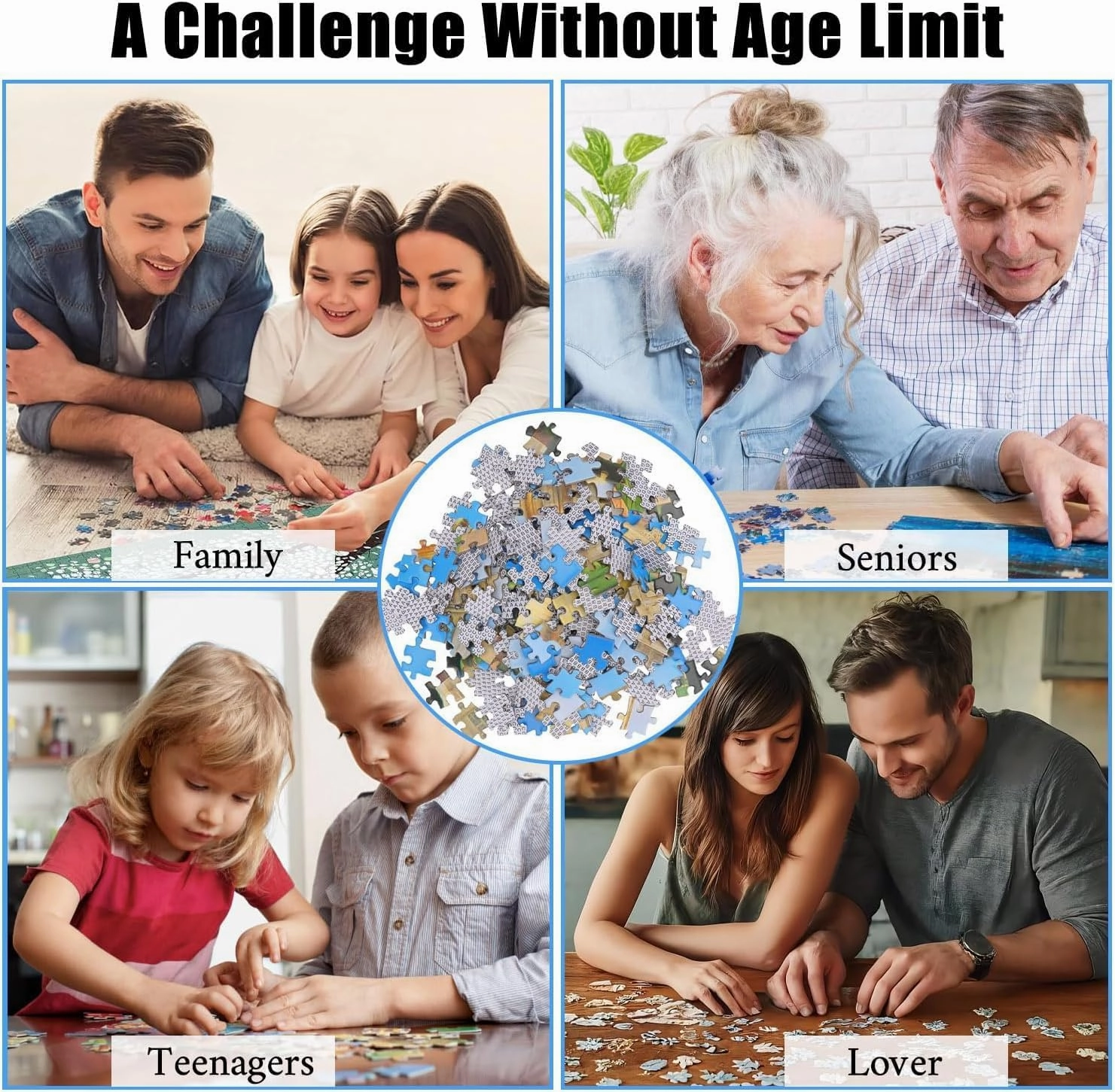 1000 Pieces Puzzle for Adult Fishing Village at Dusk Anime Wooden Jigsaw Puzzles Challenging Educational Fun Interactive Toys for Family Creative Gift