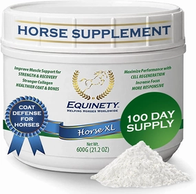 100-Day Supply Horse XL Supplements – Horse Care W/ 8 Essential Amino Acids to Promote Cellular Repair - No Soy or Sugar Coat Defense - Joint Supplement & Hoof Supplements