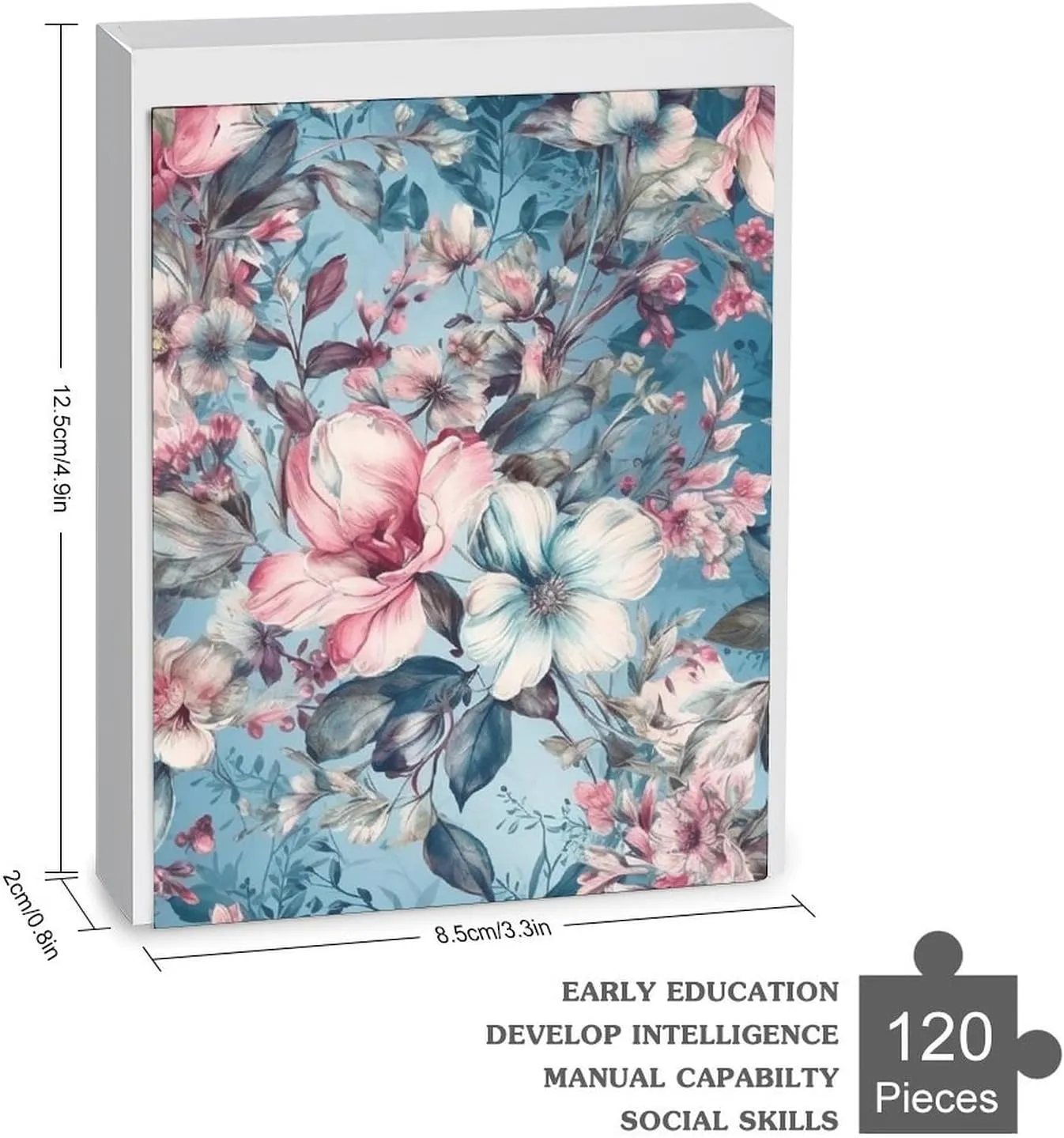 120 PCS Jigsaw Puzzle for Adults Personalized Picture Puzzle Unique Puzzles for Adults Pet Puzzle Wedding Puzzle Romantic Natural Flowers Family Reunion Puzzle