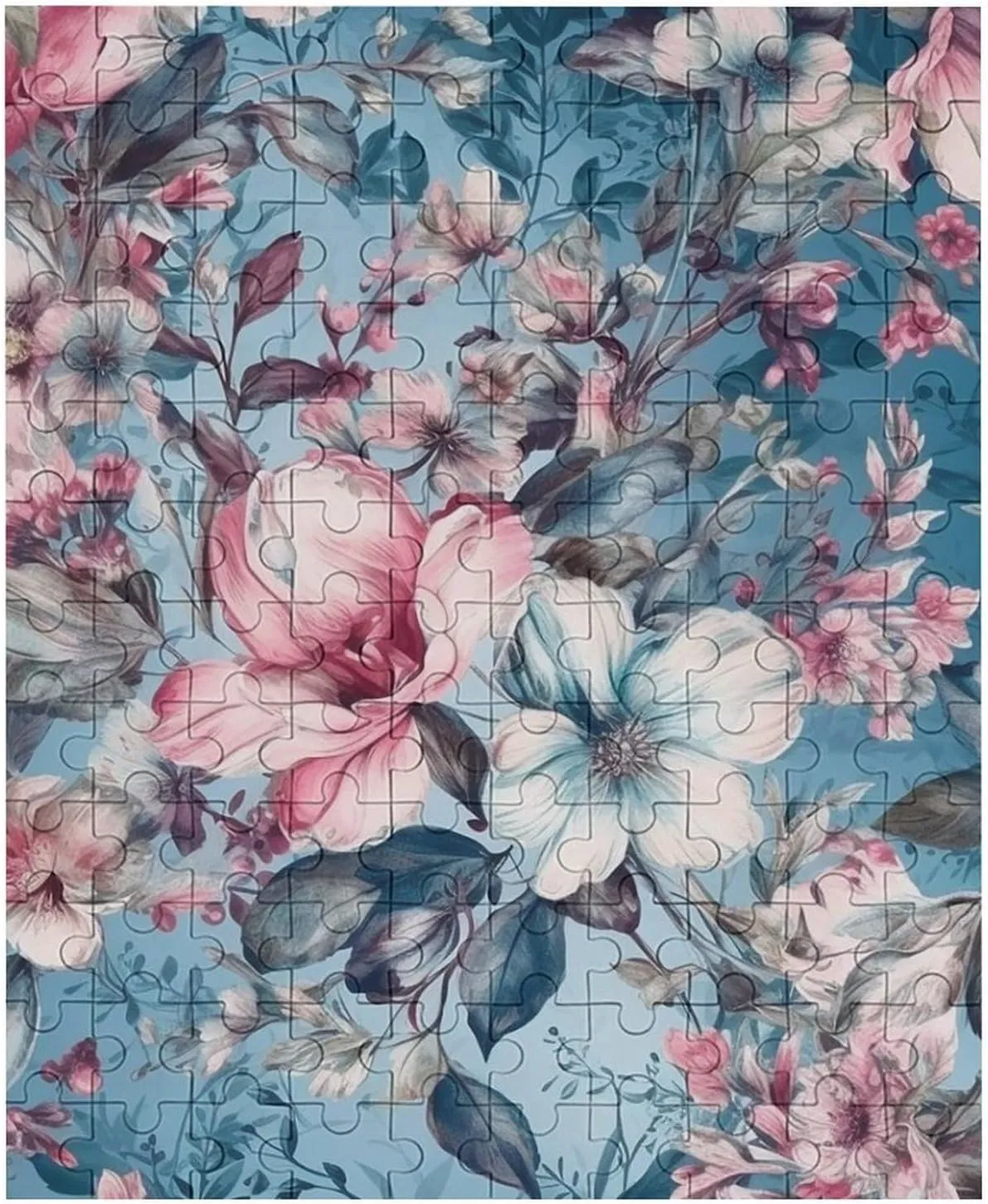 120 PCS Jigsaw Puzzle for Adults Personalized Picture Puzzle Unique Puzzles for Adults Pet Puzzle Wedding Puzzle Romantic Natural Flowers Family Reunion Puzzle
