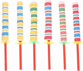12 Pcs Paper Sword Flickers Party Favor Toys for Kids, Assorted Colors, Fun Birthday Party Supplies and Easter Basket Stuffers, 7.48 Inch Long