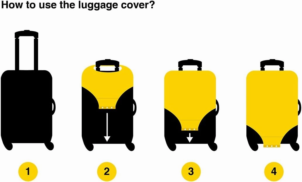 18/20/24/28/32 Inch Spandex Travel Luggage Cover - Maple Leaves Fashion DIY Creative Design Anti-Scratch Stretchy Travel Suitcase Protector Baggage Covers