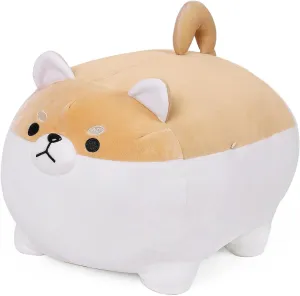 19.6" Fat Dog Plush Pillow Shiba Inu, Cute Corgi Stuffed Animals Plushies Toy Doll Festival
