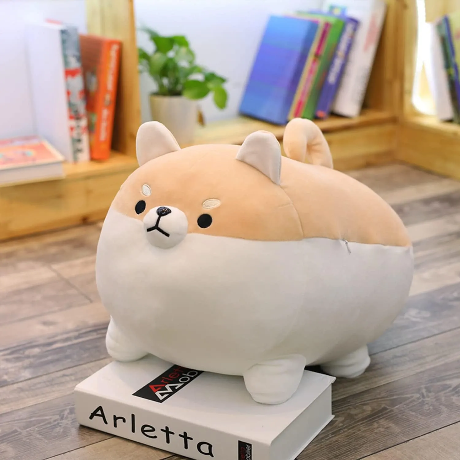 19.6" Fat Dog Plush Pillow Shiba Inu, Cute Corgi Stuffed Animals Plushies Toy Doll Festival
