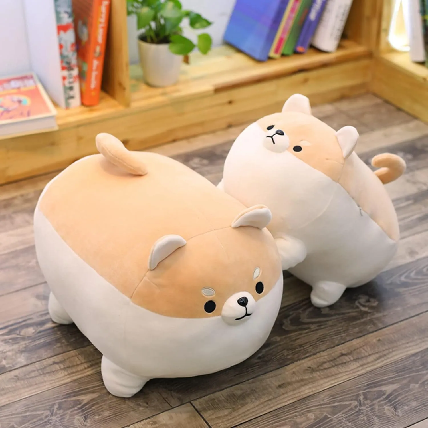 19.6" Fat Dog Plush Pillow Shiba Inu, Cute Corgi Stuffed Animals Plushies Toy Doll Festival