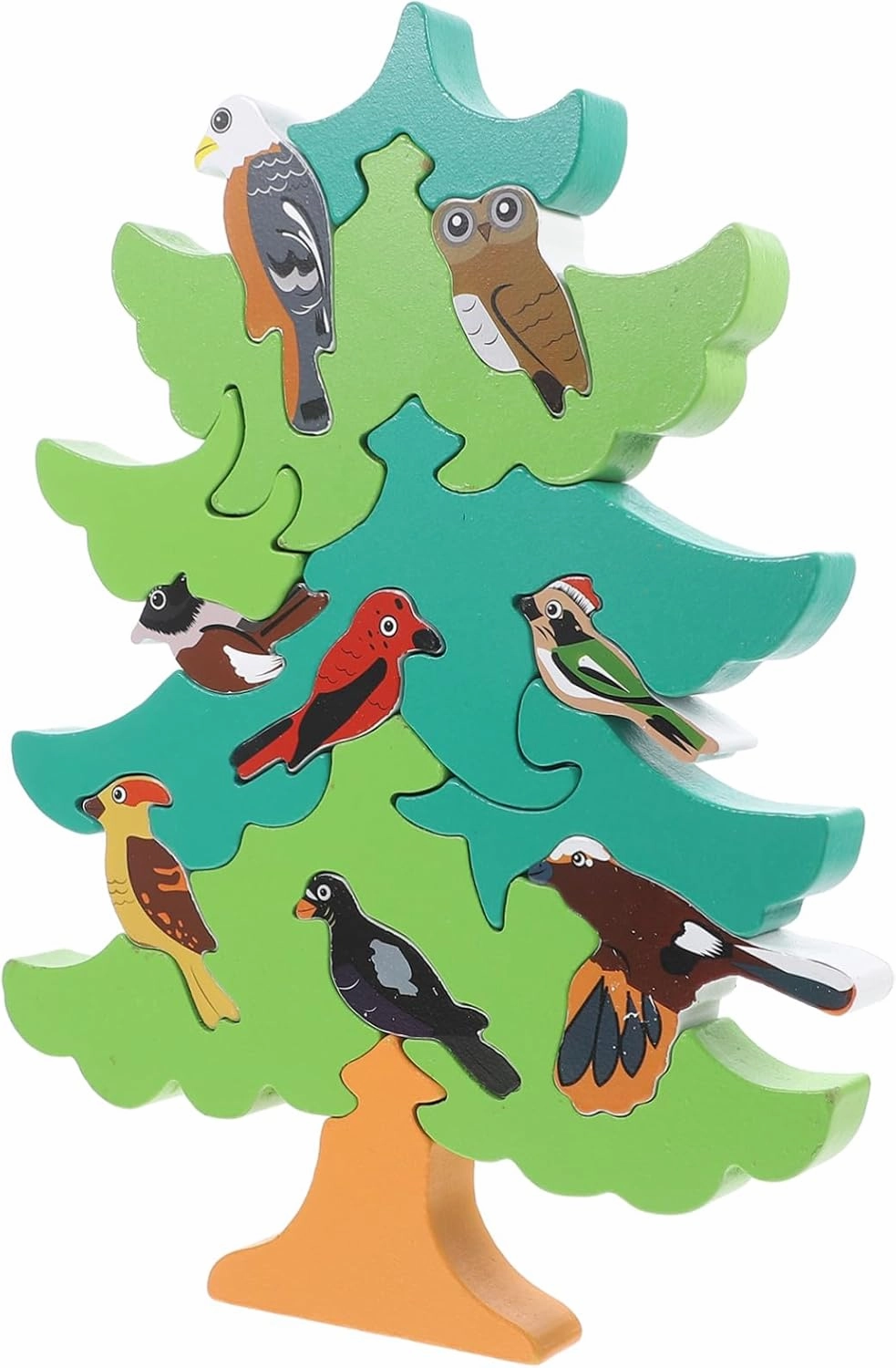 1 Set Cartoon Bird Tree Educational Learning for Fun Nature Exploration Adorable Design Safe Natural for Parent Interaction