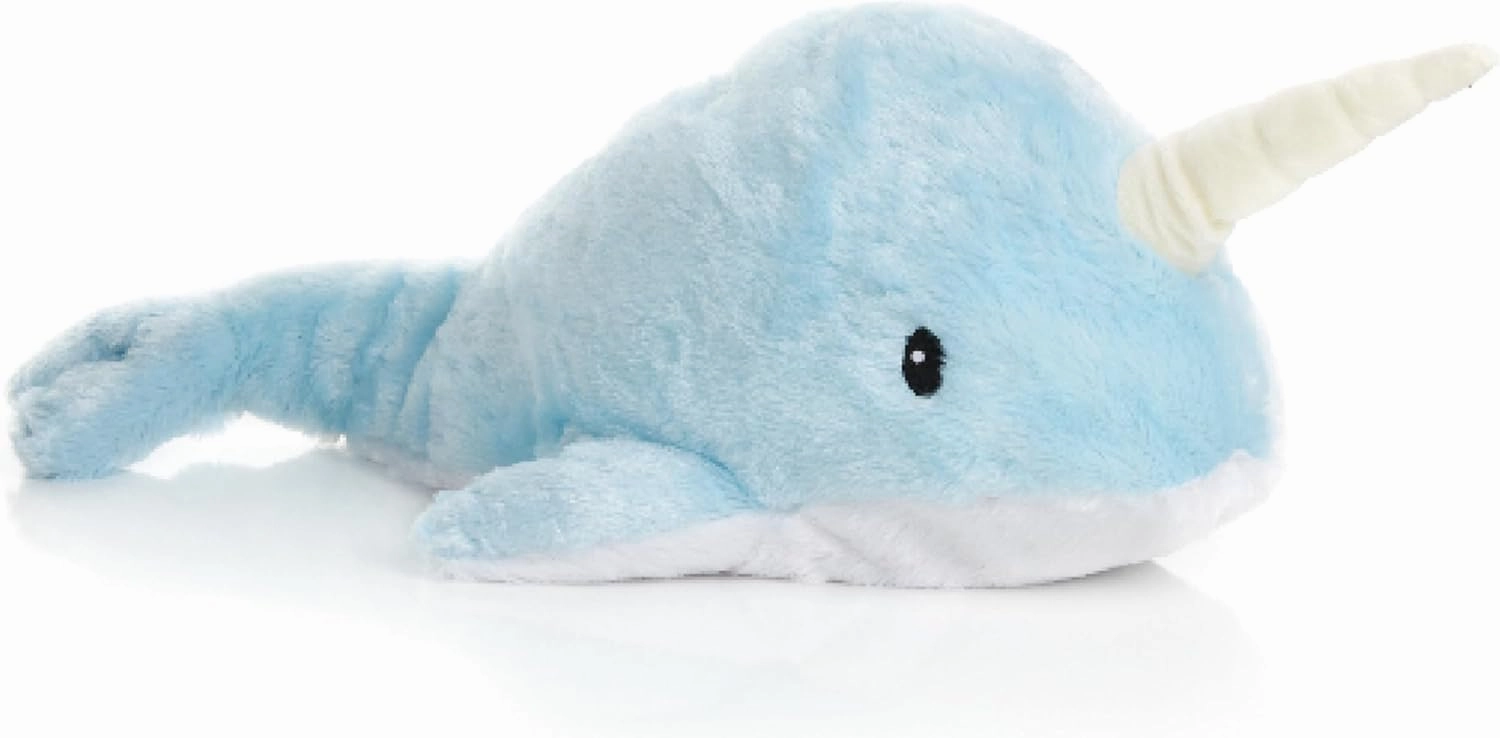 1i4 Group Warm Pals - Nori The Narwhal - Cozy Microwavable Lavender Scented Plush Toys - Heated Stuffed Animal - Heatable Coolable Bedtime Comfort Plushie