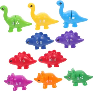 1Set Matching Dinosaur Game Inspired Educational for Number and Dinosaur Identification Fine Motor Skills Development with Storage Bag