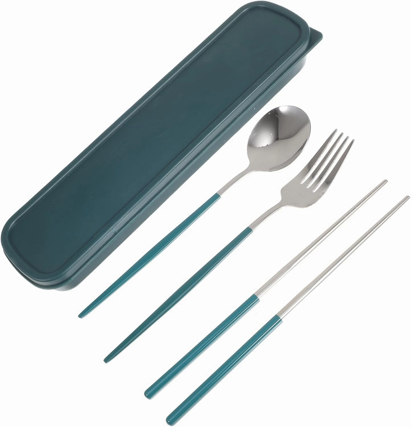 2 Sets Multi-functional Tableware Portable Cutlery Kit Silverware Set for Camping