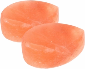 2Pcs Natural Salt Massage Stones for Gentle Care Safe Exfoliation Spa Relaxation Tool for Home Use and Self Care Routine
