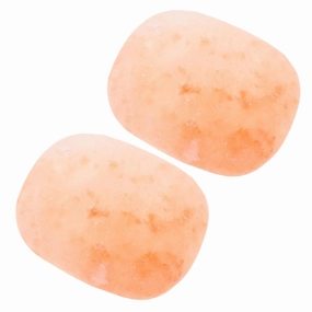 2pcs Natural Salt Soap Bars Shaped Exfoliating Body Wash for Men and Women Moisturizing Mineral Salt Cleansing Blocks for Daily Use and Spa Experience