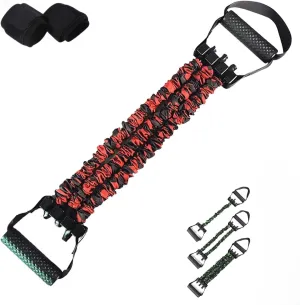 3 Hole Resistance Stretcher,New Adjustable Natural Latex 3-Hole Resistance Stretcher,Pedal Resistance Band with Handle,High Elasticity Tear-Resistant Exercise Bands for Workouts