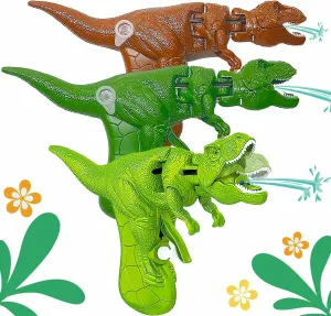 3 Pack Dinosaur Water Gun，Water Guns for Kids Ages 4-8 Dinosaur Mouths Can Open and Close When Spraying Water, Suitable for Swimming Pools/Beaches/Courtyards/Party Games