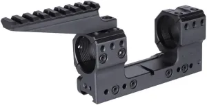 30/34mm Tube Dual Ring Scope Cantilever Mount & Top Extend Rail Base Mounting Set Combo With Integrate Bubble Levels & 10-Degree Wedge，1.54/1.93" Optical Centerline Height，For Standard 20mm Rail