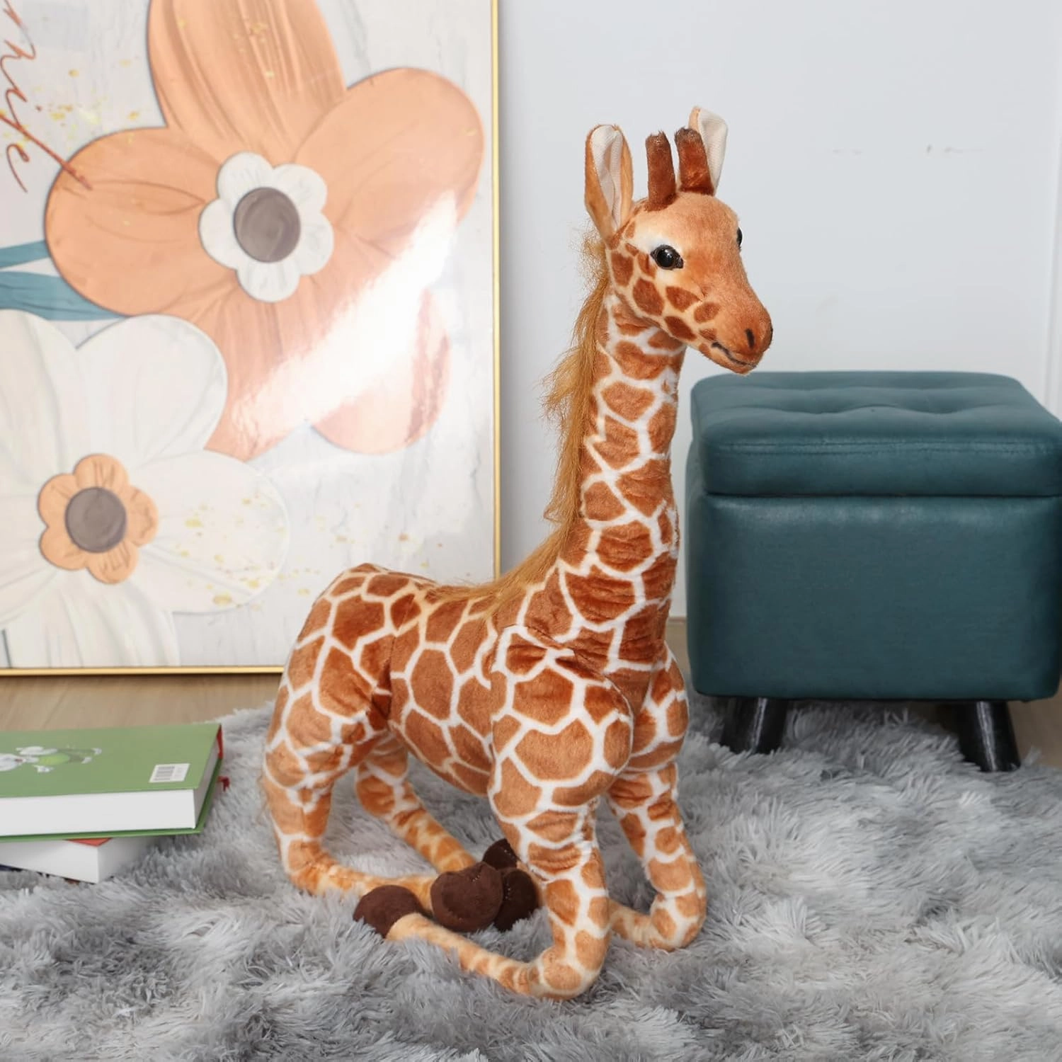 31.49" Tall Giraffe Stuffed Animal Plush Toy for Nursery Decorations