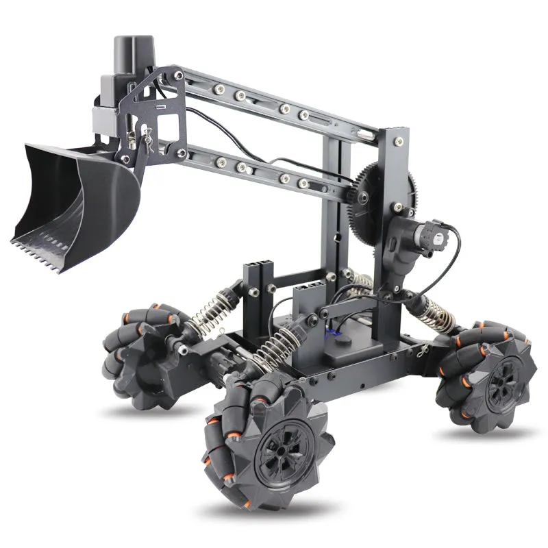 3D Alloy remote control multi-function four-wheel drive construction vehicle DIY assembly manipulator   forklift