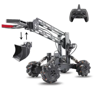 3D Alloy remote control multi-function four-wheel drive construction vehicle DIY assembly manipulator   forklift