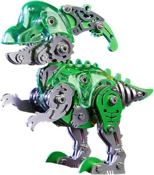 3D Metal Puzzles Dinosaur for Adults, 3D Metal Dinosaur Model Kit 3D Steampunk Metal Puzzle Dinosaur, 157PCS DIY Assembly Mechanical Dinosaur Jigsaw Puzzle Gifts