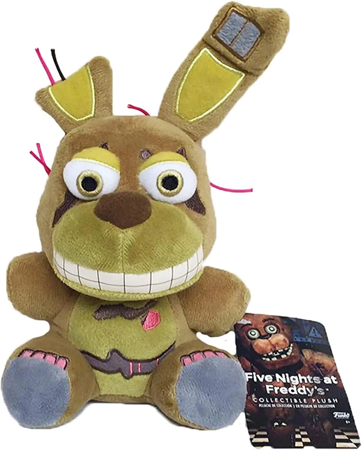 3Pack Five Night Plushies 7inch Five Night Plush Toys - Light Springtrap Bonnie Foxy Toy Bonnie Stuffed Animal Doll Foxy Plush