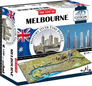 4D Cityscape Melbourne Australia Puzzle