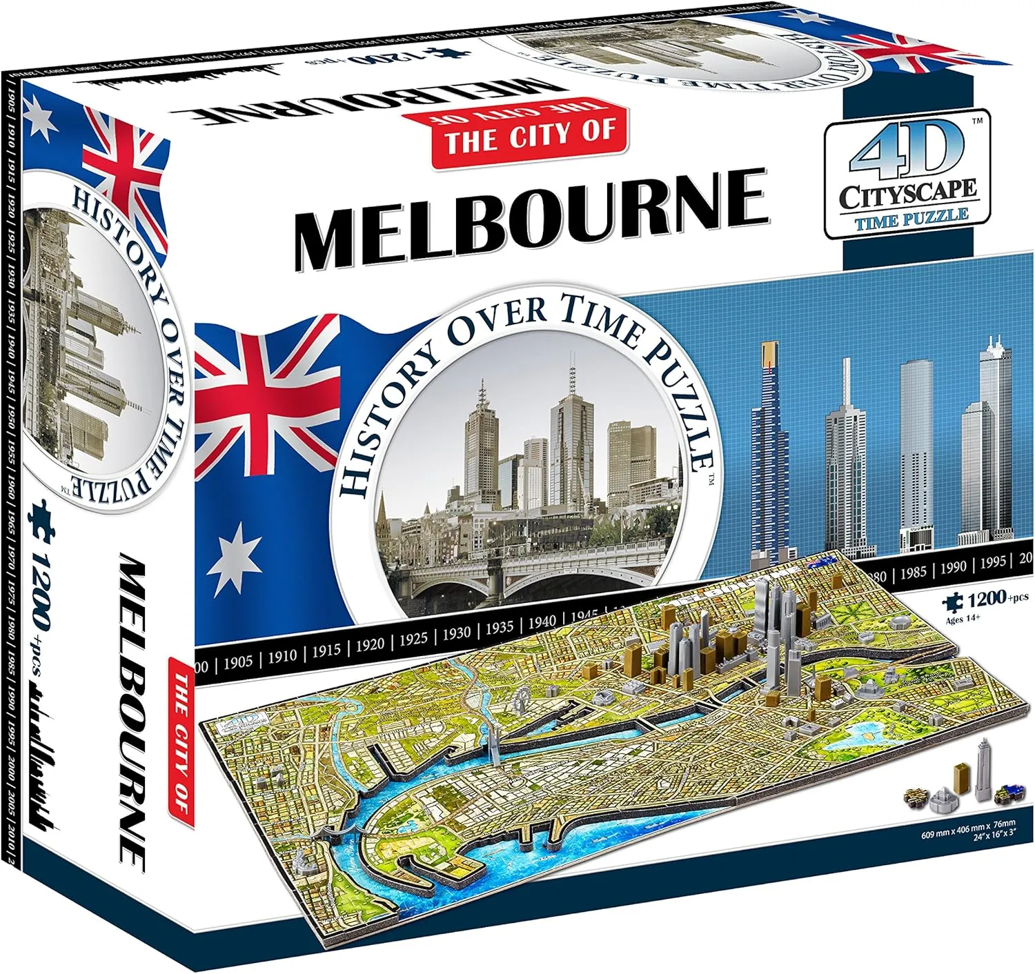 4D Cityscape Melbourne Australia Puzzle
