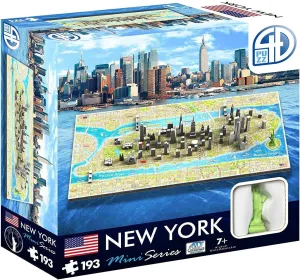 4D Cityscape Mini Puzzle (193 Piece), New York