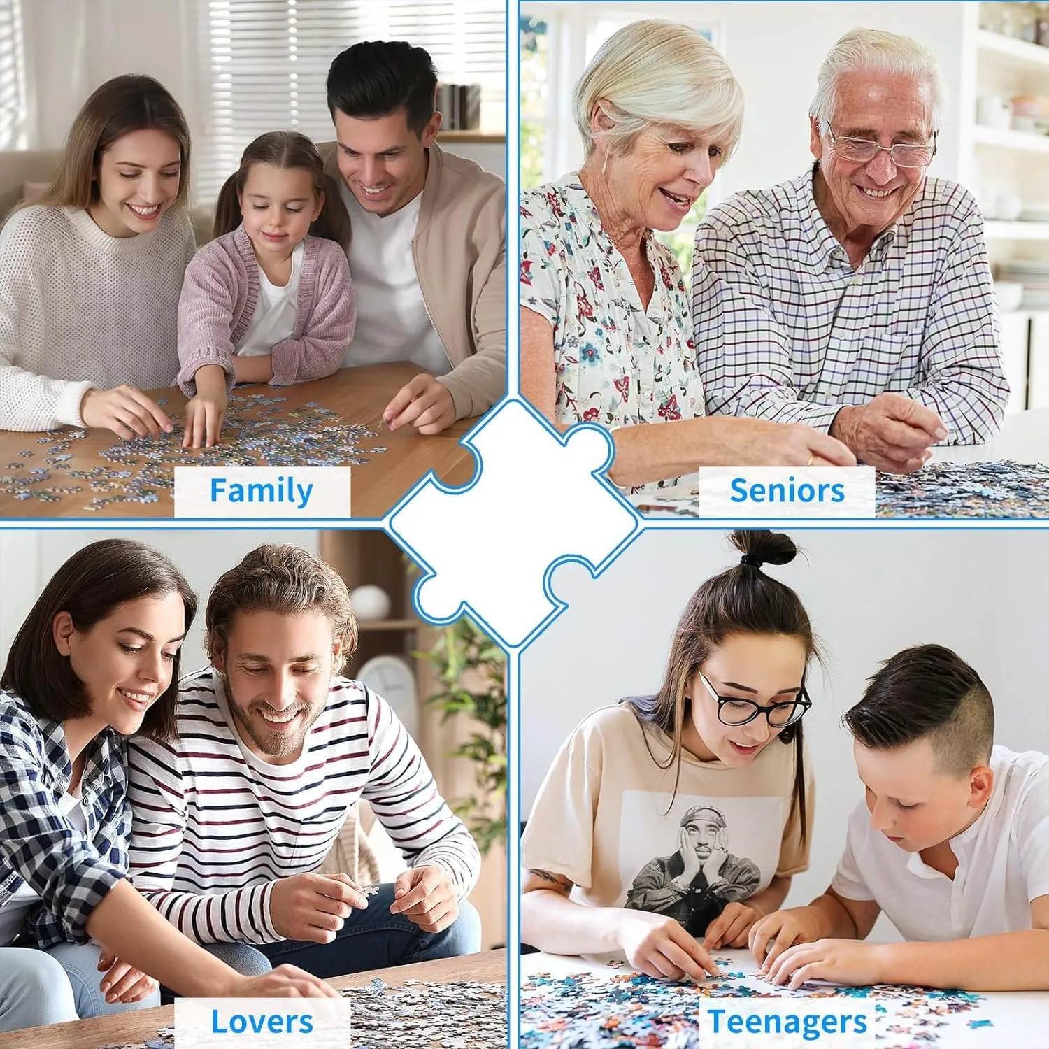 500 Piece Wooden Jigsaw Puzzle Middle Ages Village, Houses and Cars Wooden Jigsaw Puzzles Challenging Educational Fun Interactive Toys for Family Creative Gift