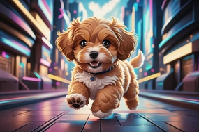 500 Pieces Puzzle for Adult Caramel Cavapoo Anime Wooden Jigsaw Puzzles Challenging Educational Fun Interactive Toys for Family Creative Gift