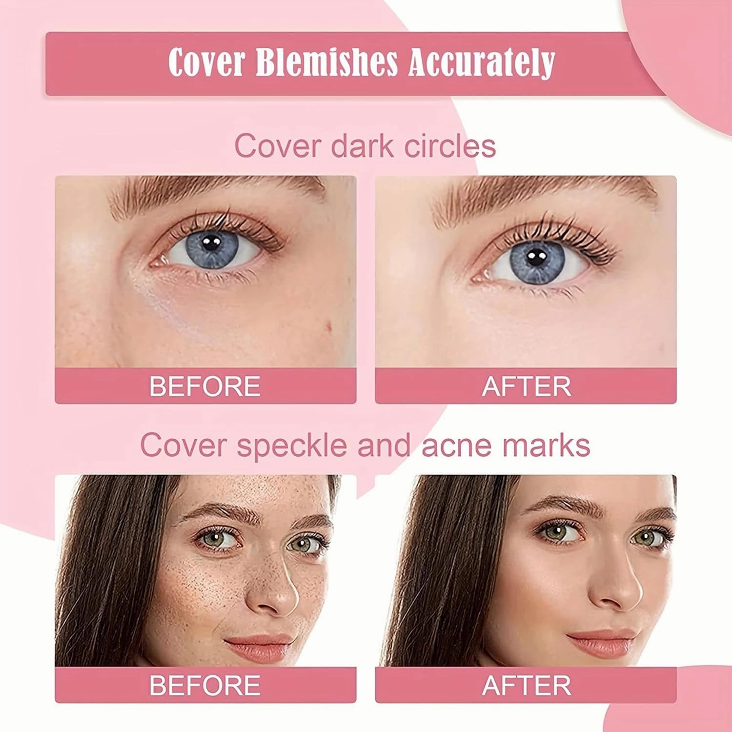 6 Colors Cream Blush & Concealer Contour Palette, Carla Secret Makeup Palette with 11 Pcs Makeup Brush Set, Long Wearing Blendable Full Coverage Foundation