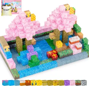 80pcs Magnetic Building Blocks Tiles for Kids Ages 4-8-12，Magnetic Building Tiles Blocks Constructions Toys Birthday Gifts for Kids Boys Girls Ages 8-12