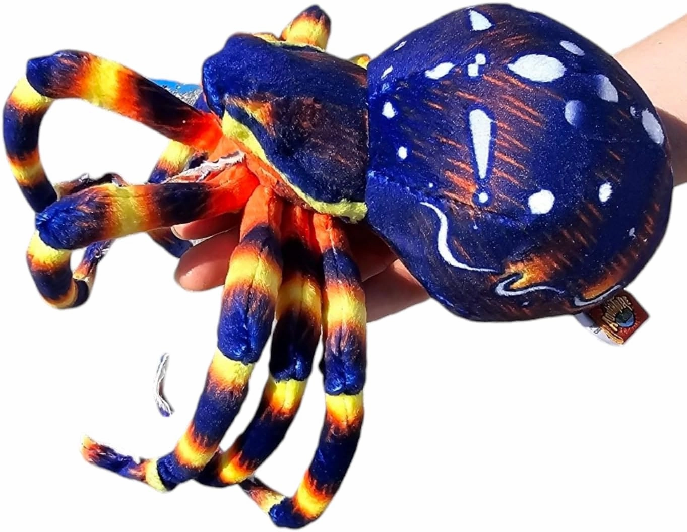 8" Spider Plush Toy (Blue, Brown Orb-Weaver or Brown Tarantulas) Soft Cozy Plush Pillow Cuddling Decor Not Scary at All. (Blue Orb-Weaver)