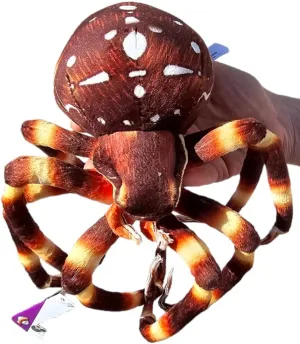 8" Spider Plush Toy (Blue, Brown Orb-Weaver or Tarantulas) Soft Cozy Plush Pillow for Cuddling and Decor - Not Scary