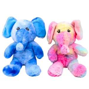 9" Plush Pattern Elephant (Each)