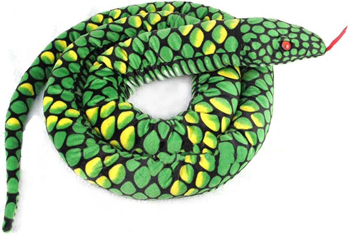 A-cool 113" Giant Stuffed Boa Snake Soft Plush Toy - Green