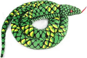 A-cool 113" Giant Stuffed Boa Snake Soft Plush Toy - Green
