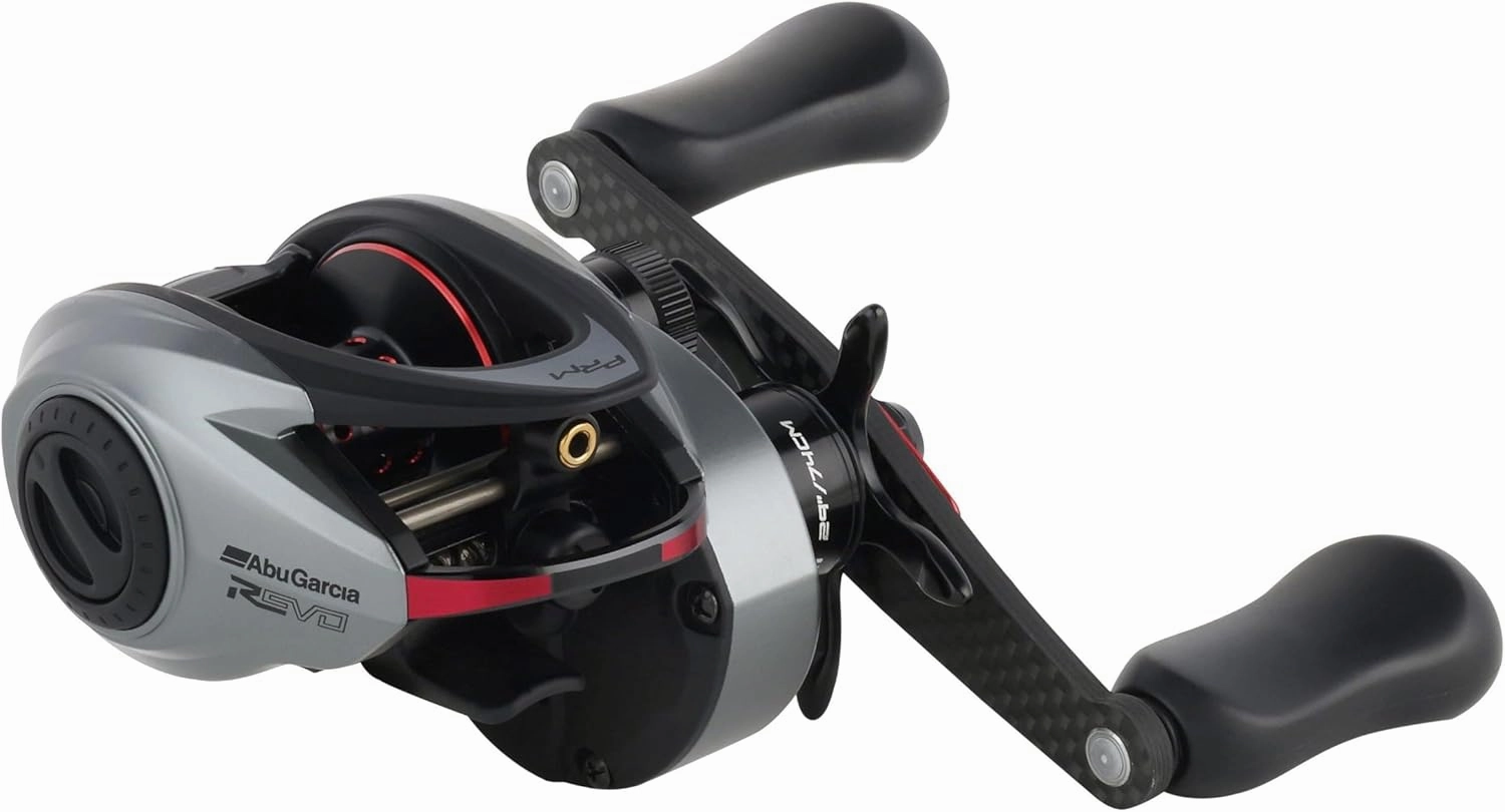 Abu Garcia Revo Premier Low Profile Reel, Reliable Freshwater Fishing Reel, Compact A-Symmetric Body with Gullwing Sideplate Design, Durable X2-Craftic Alloy Frame