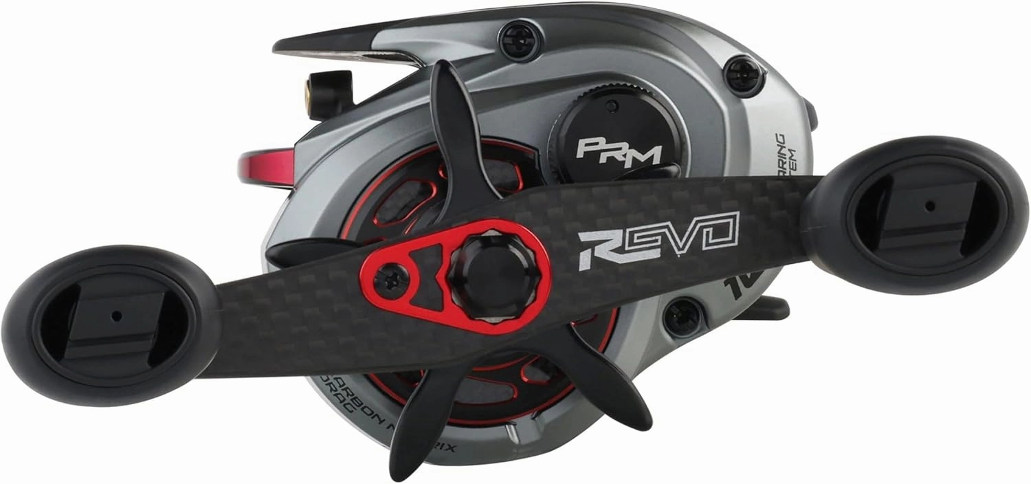 Abu Garcia Revo Premier Low Profile Reel, Reliable Freshwater Fishing Reel, Compact A-Symmetric Body with Gullwing Sideplate Design, Durable X2-Craftic Alloy Frame