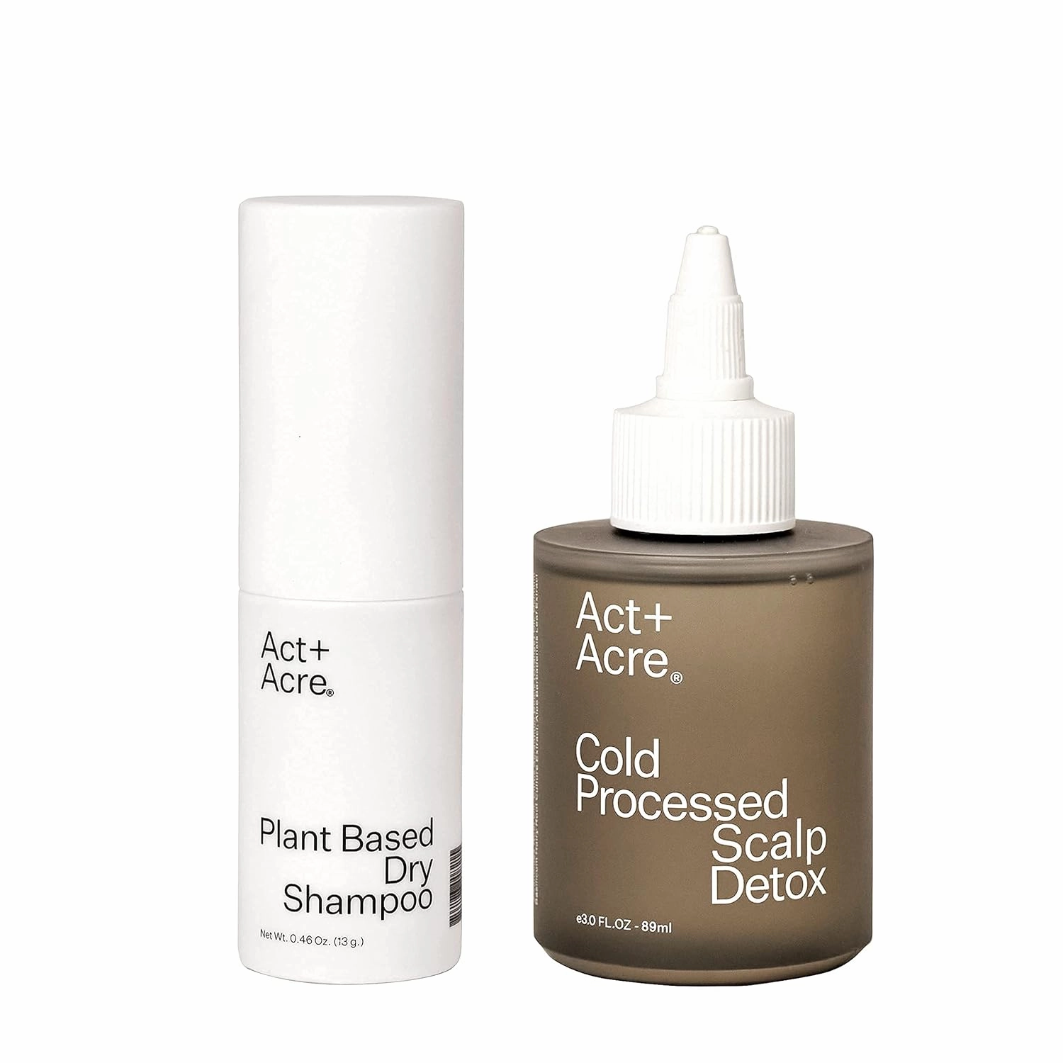 Act Acre Plant Based Dry Shampoo (0.46 Oz / 35 mL) and Cold Processed Scalp Detox (3 Fl Oz / 89 mL) Set