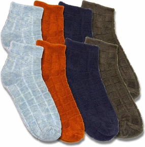 Active Feet Women's Thermal Socks 4-Pack in Black, Orange, Dark Green, Ice Blue Waterproof & Breathable, 6-9.5