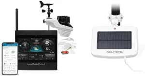 AcuRite Atlas Professional Home Weather Station with WiFi Display and Solar Power Pack for Lightning Detection, Temperature, Humidity, Rain Gauge, and Wind