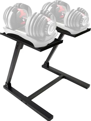 Adjustable Dumbbell Weight Rack, Black, Modern Style, Steel Material, Holds Multiple Dumbbells, 250LB Capacity
