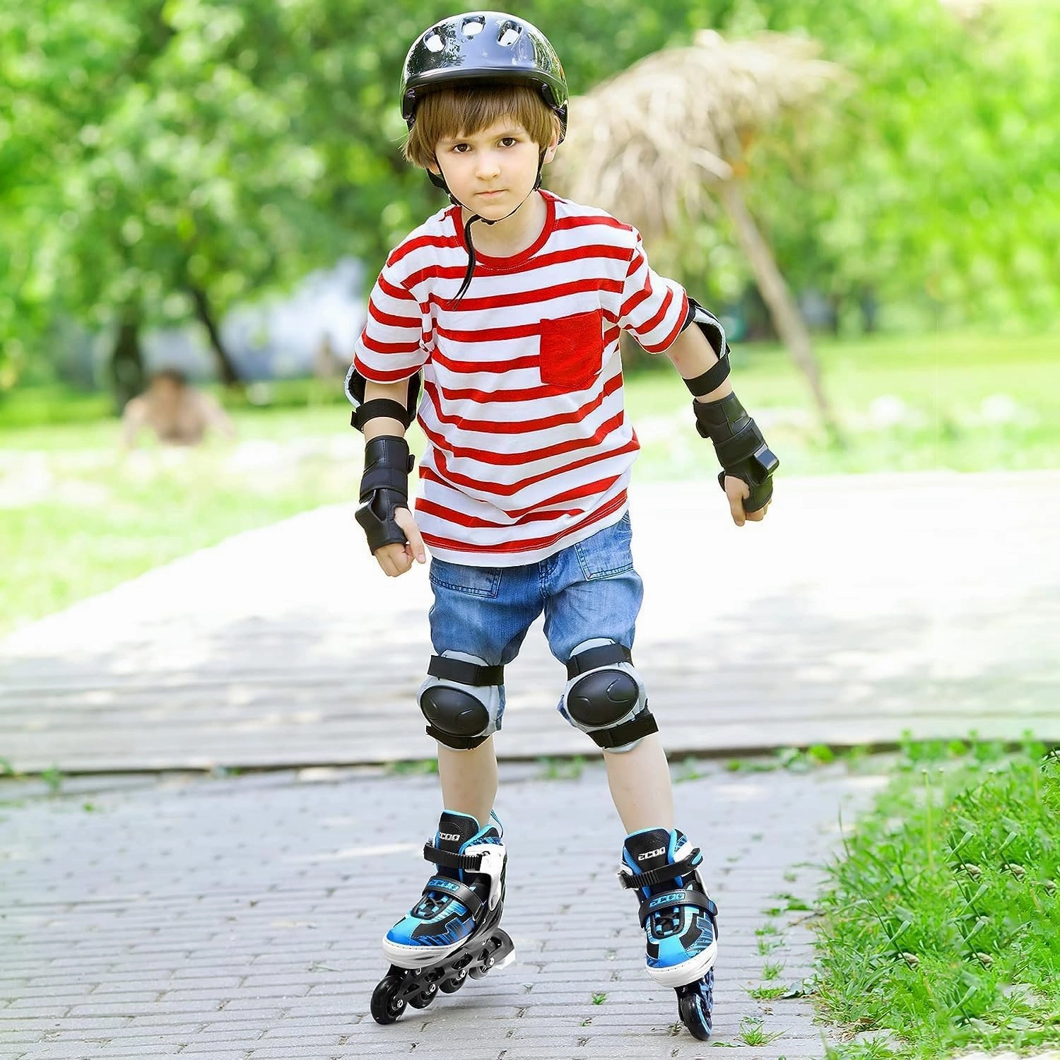 Adjustable Inline Skates Boys and Girls with Light up Wheels，Roller Skates for Kids Ages 4-12, Teen Skates for Beginner Outdoor and Indoor