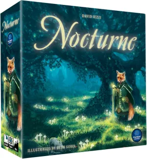 AEG & Flatout Games | Nocturne - Set Collection & Bidding Board Game | Play as Fox Mystics, Find Magical Items & Cast Spells | Ages 10  | 1-4 Players
