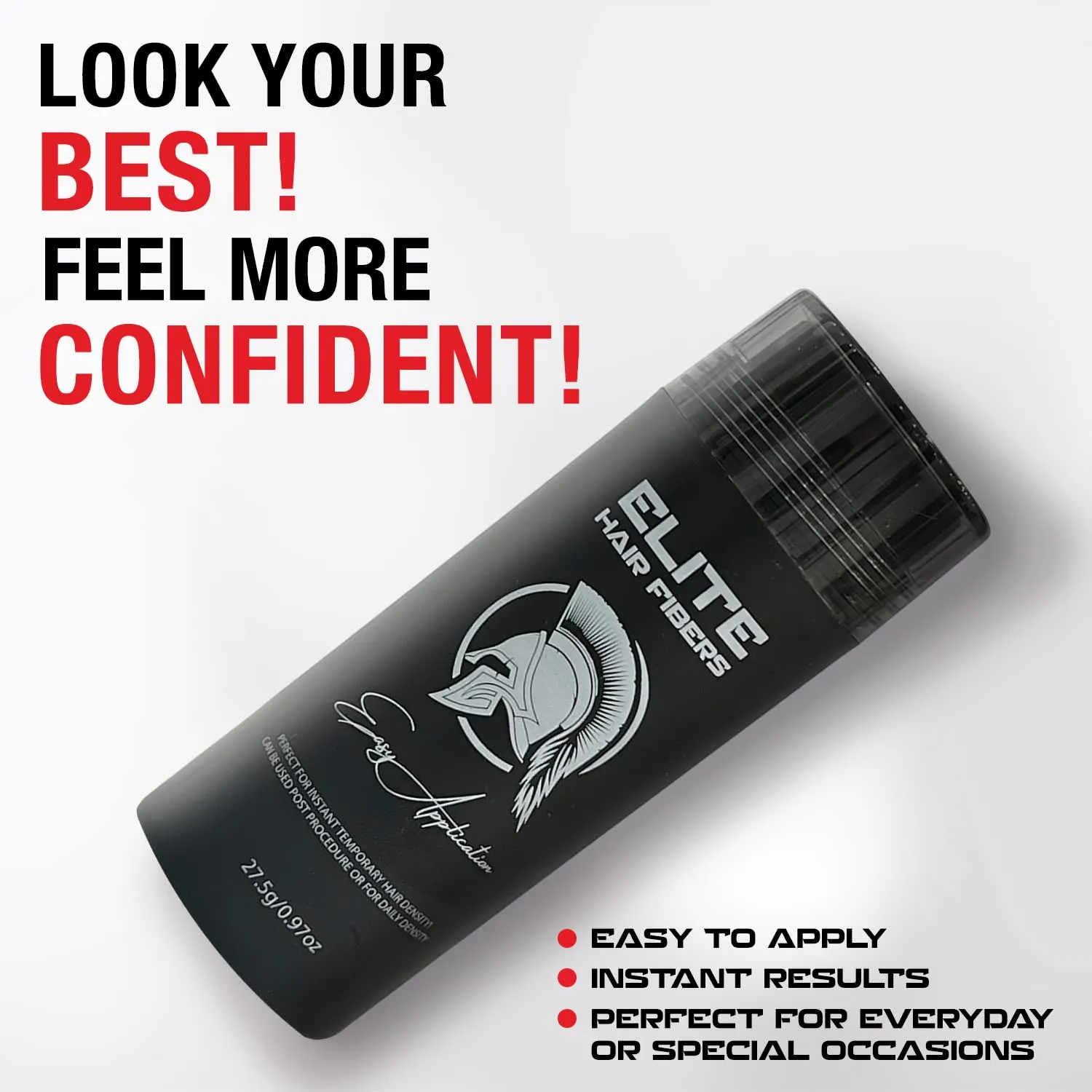 ALL NATURAL - Instantly Increase Hair Density - For Men and Women - 12g with Applicator (Medium Brown)