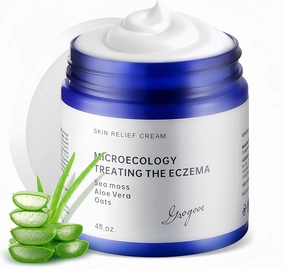 All Natural Eczema Soothing Cream Made with sea Moss! Sensitive Skin Dry Skin Hydrating Comfort Moisture Fragrance Free Skin Care,100ml