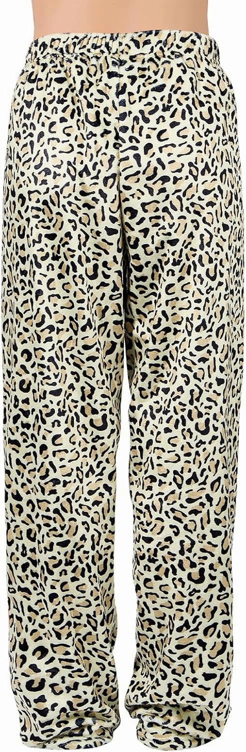 American Trends Womens Plush Pajama Pants Soft Fuzzy Pajama Bottoms for Women Cozy Pj Fleece Lounge Pants