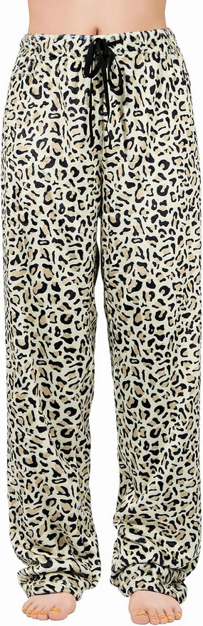 American Trends Womens Plush Pajama Pants Soft Fuzzy Pajama Bottoms for Women Cozy Pj Fleece Lounge Pants