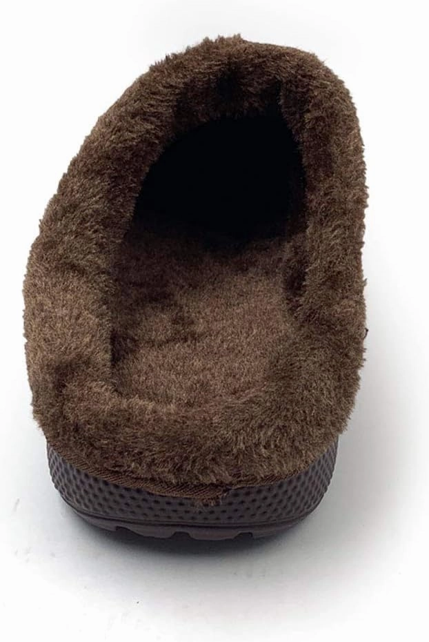 Amoji Fur Lined Clogs Fleece Garden Slippers House Home Winter Clogs Shoes