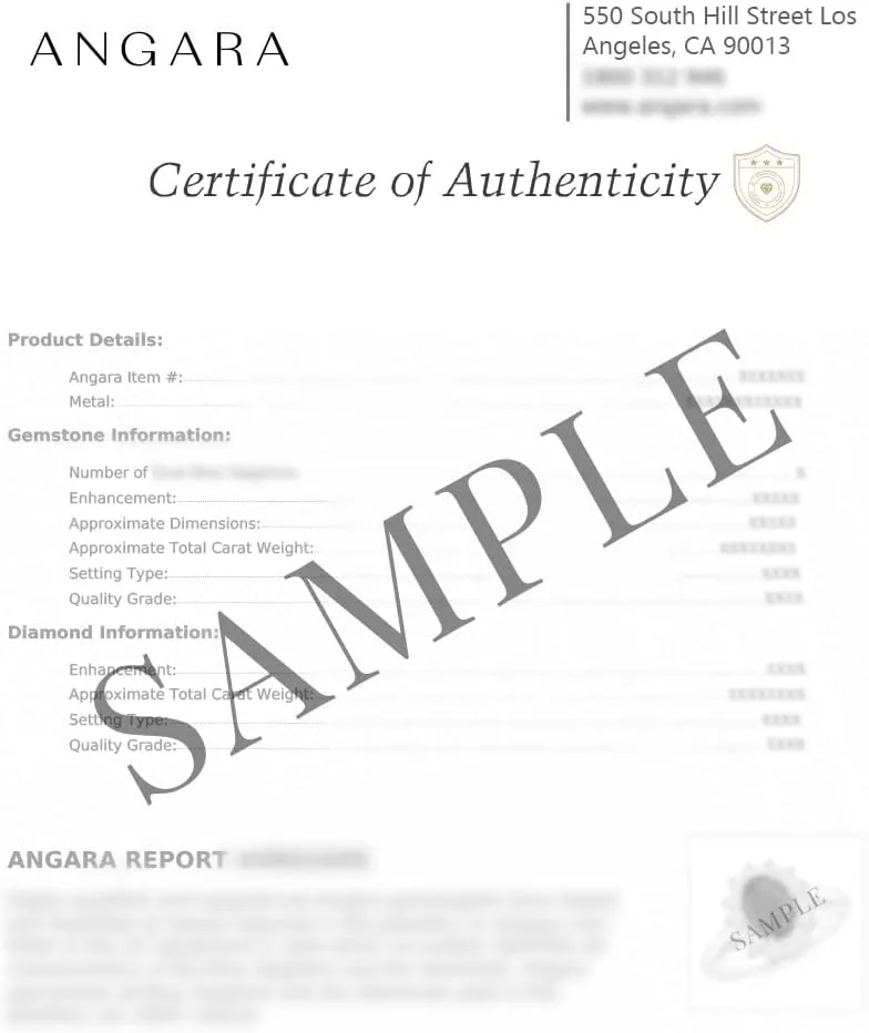 Angara Floating Gemstone Infinity Heart Pendant with Natural Diamond Accents (5mm Gemstone) in Sterling Silver / 14K Solid Gold | Birthday, Engagement, Anniversary, Wedding Jewelry Gift for Women